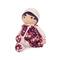 Kaloo® Tendresse 12.5" Large Flowery Tones Violette Doll